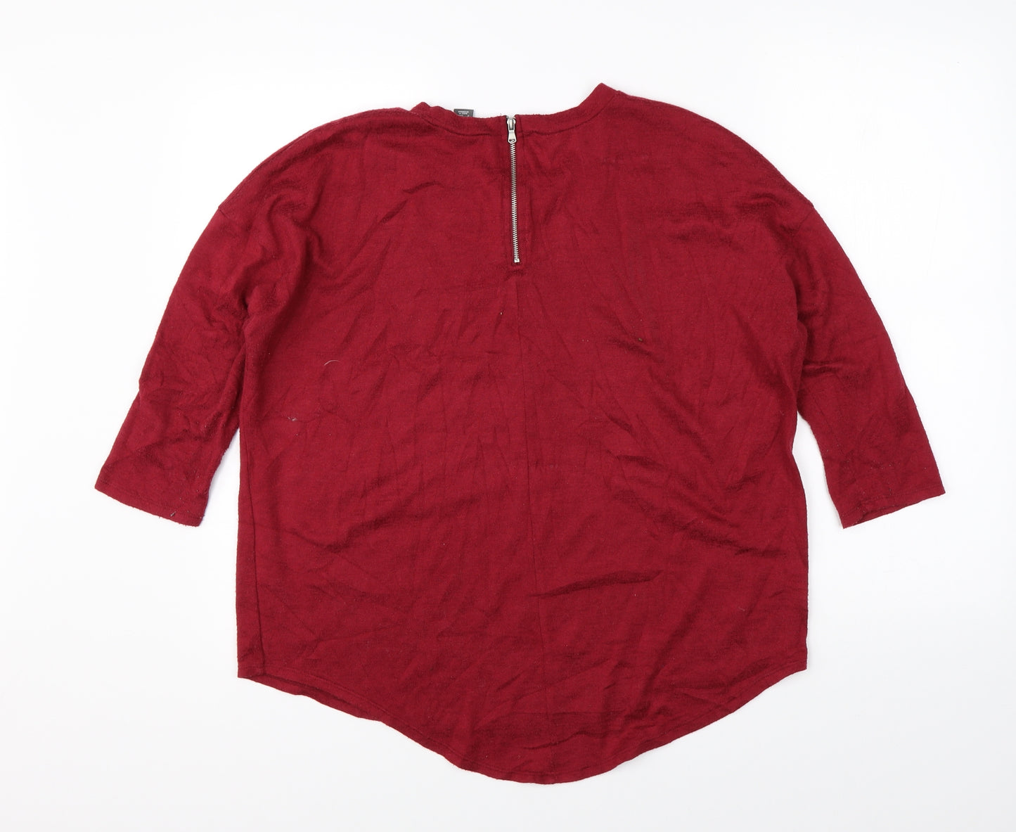 Primark Womens Red   Pullover Jumper Size M