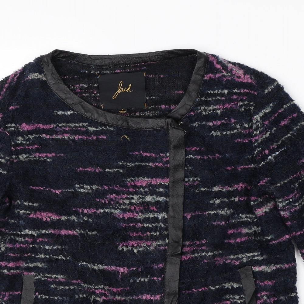 JACK Womens Black  Knit Full Zip Jumper Size S