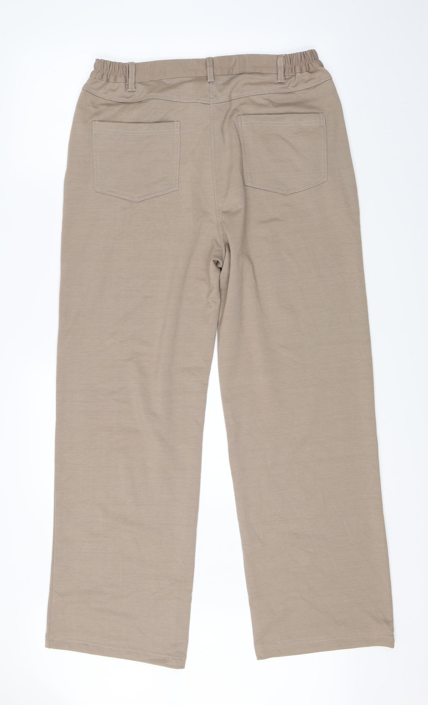 Weekend Womens Beige   Dress Pants Trousers Size 14 L27 in
