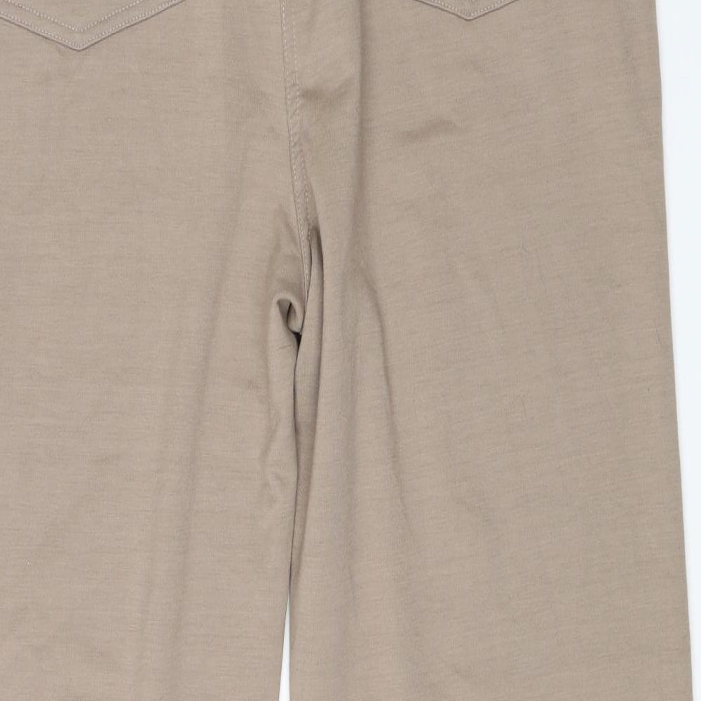 Weekend Womens Beige   Dress Pants Trousers Size 14 L27 in