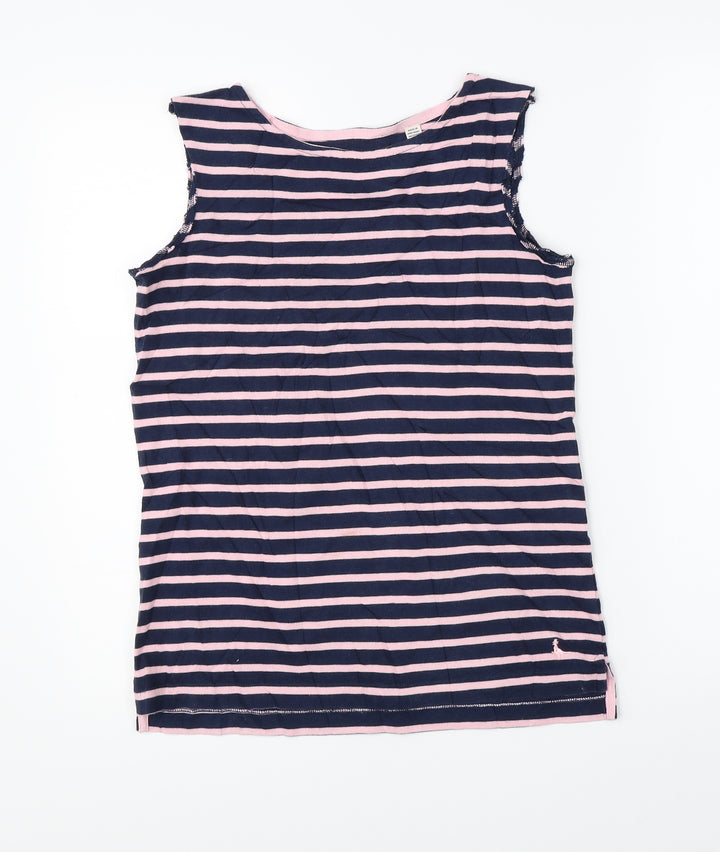 Jack Wills Womens Blue Striped  Basic Tank Size 6