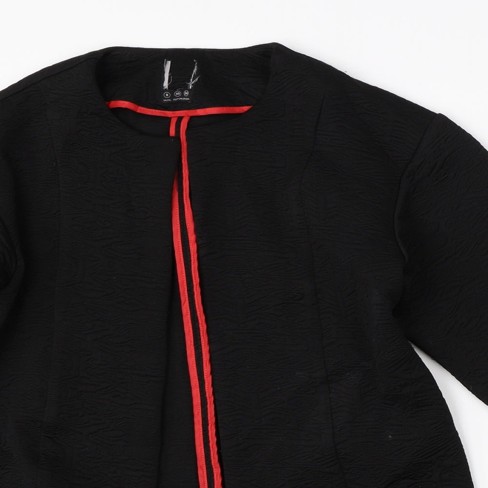 Preworn Womens Black   Jacket Coatigan Size 8
