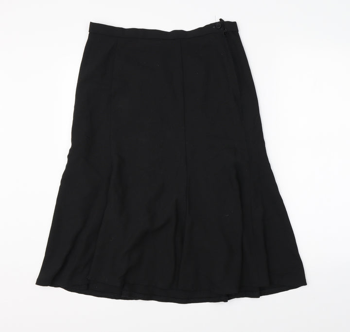 Preworn Womens Black A-Line Skirt Size 32 in