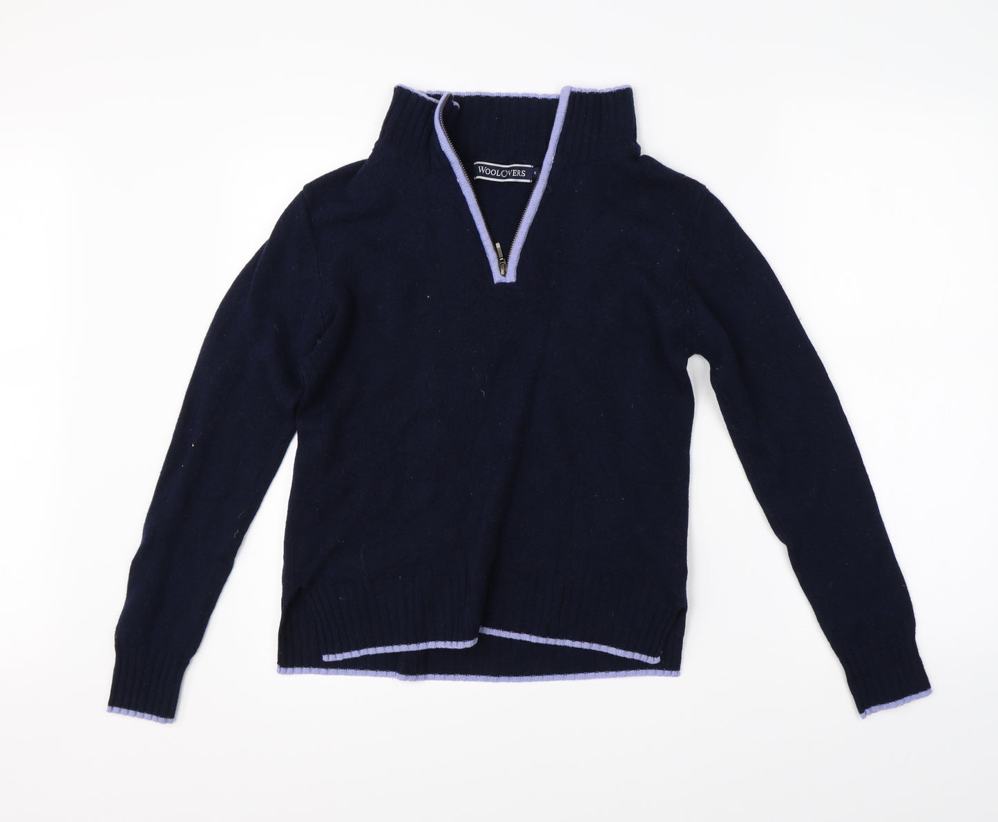 Woolovers Mens Blue   Pullover Jumper Size S