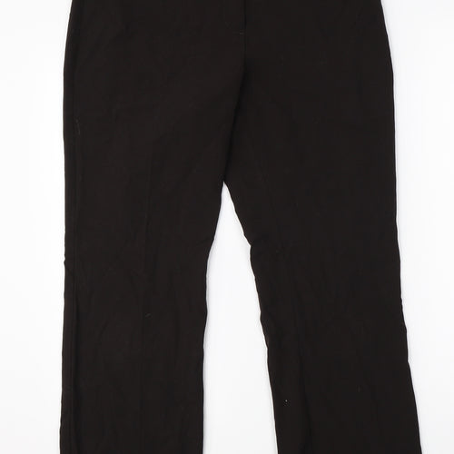 M&S Womens Brown   Dress Pants Trousers Size 12 L25 in