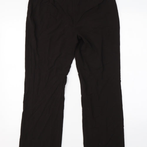 M&S Womens Brown   Dress Pants Trousers Size 12 L25 in