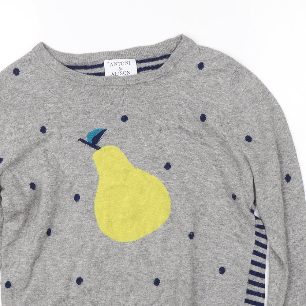 Anton & Alison Womens Grey   Pullover Jumper Size 14  - pear