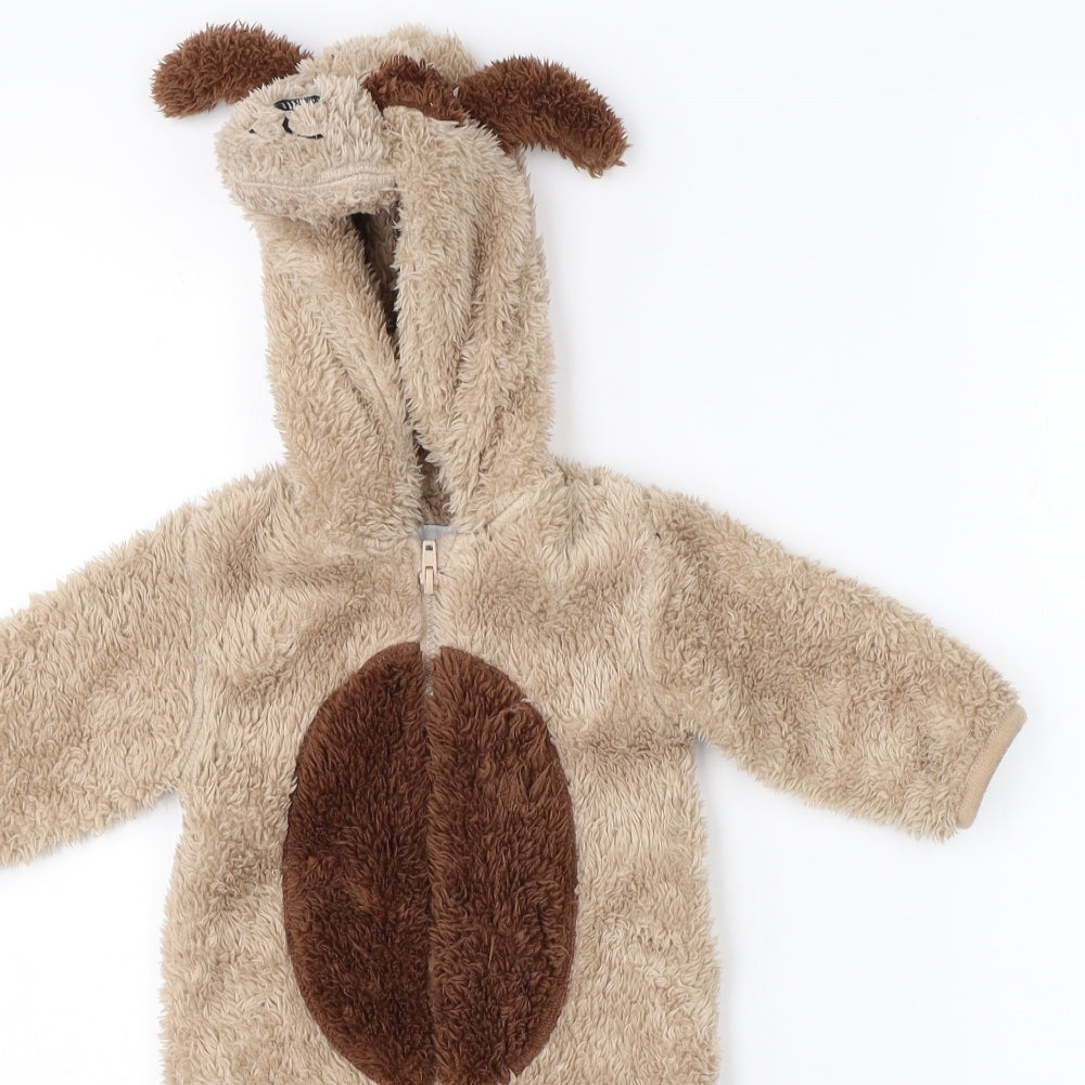 Early Days Baby Brown    One Piece Size 3-6 Months  - dog