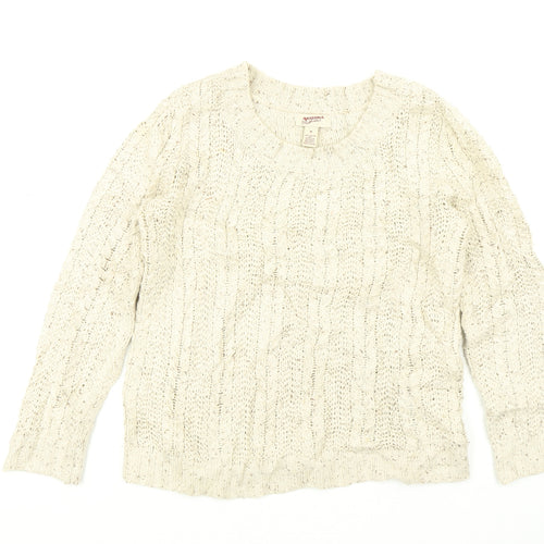 Arizona Jeans Womens Beige   Pullover Jumper Size M