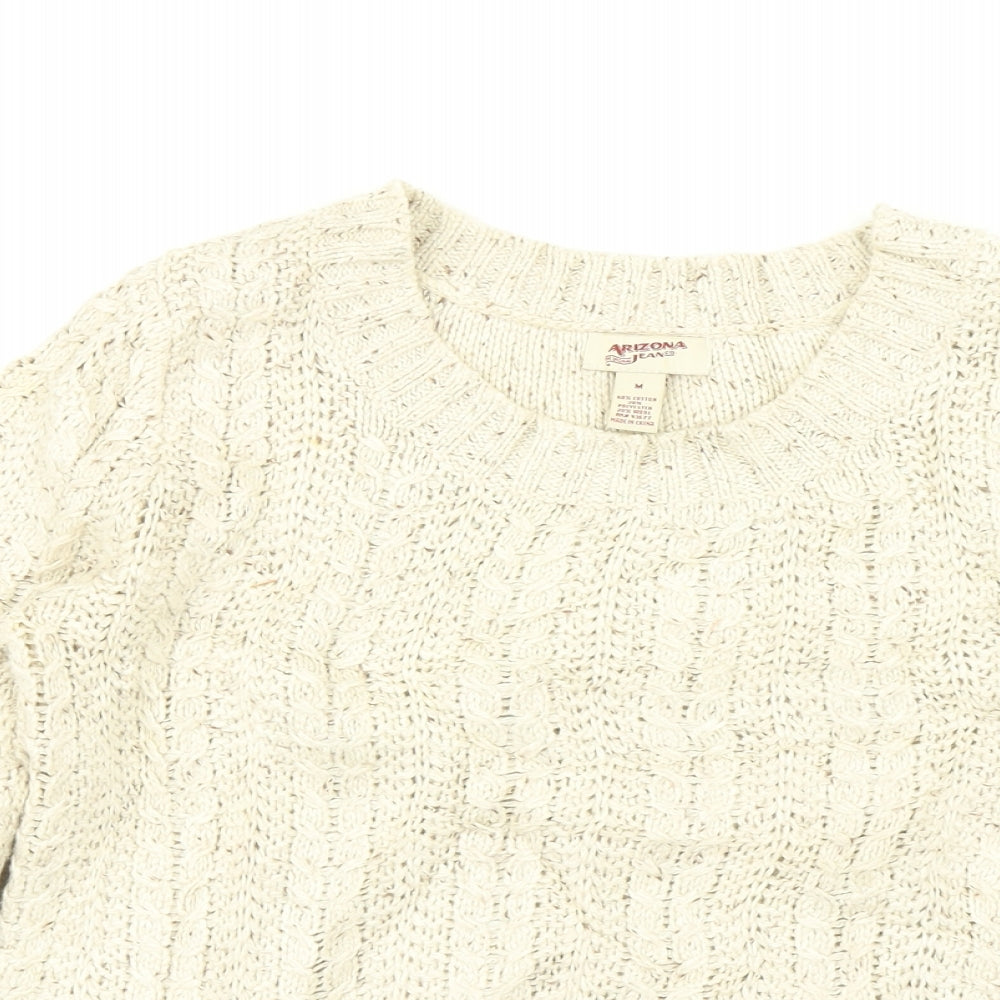 Arizona Jeans Womens Beige   Pullover Jumper Size M