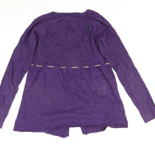 Fish and Cash Womens Purple   Pullover Jumper Size L