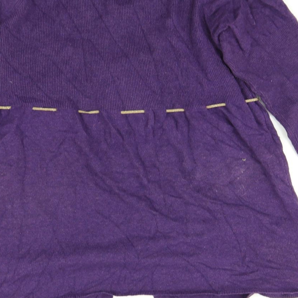 Fish and Cash Womens Purple   Pullover Jumper Size L