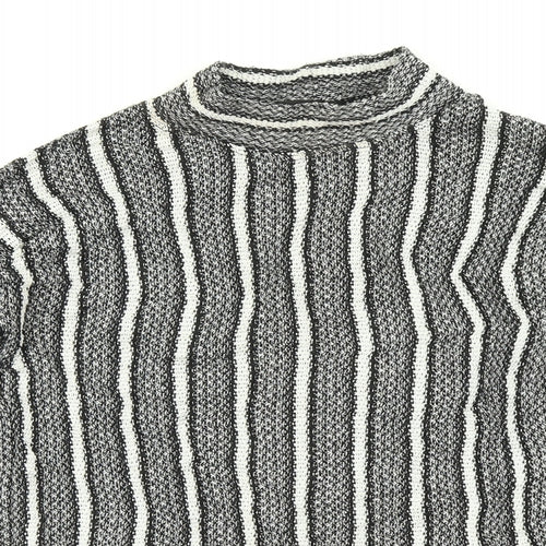 Topshop Womens Multicoloured Striped  Pullover Jumper Size 10