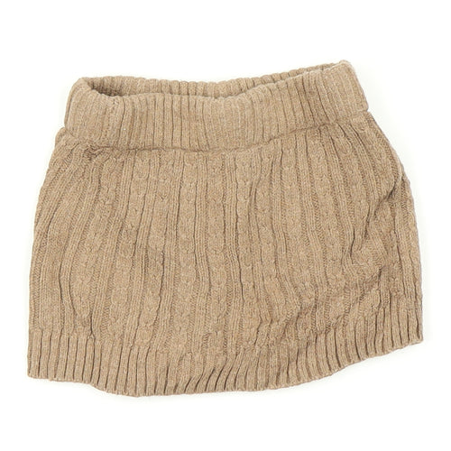 Preworn  Brown   Mini Skirt Size 9-12 Months