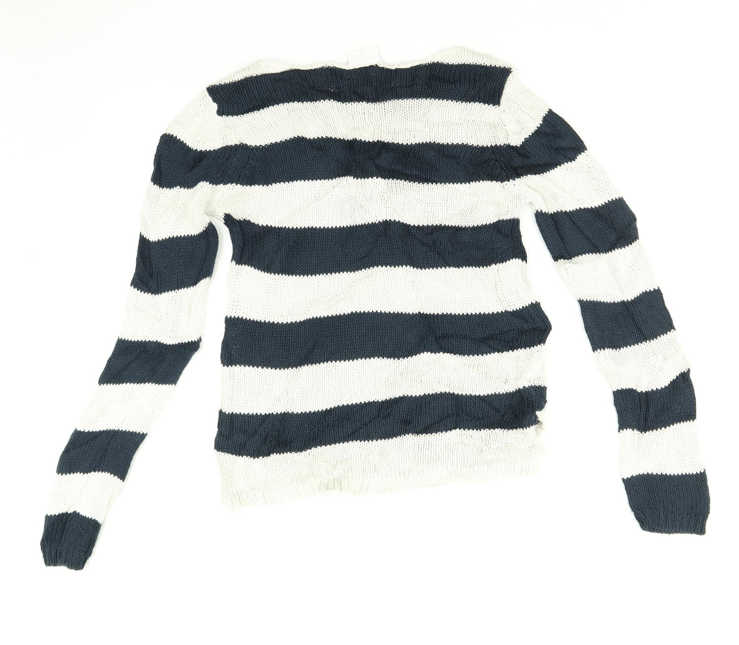 VILA Womens Multicoloured Striped  Pullover Jumper Size M