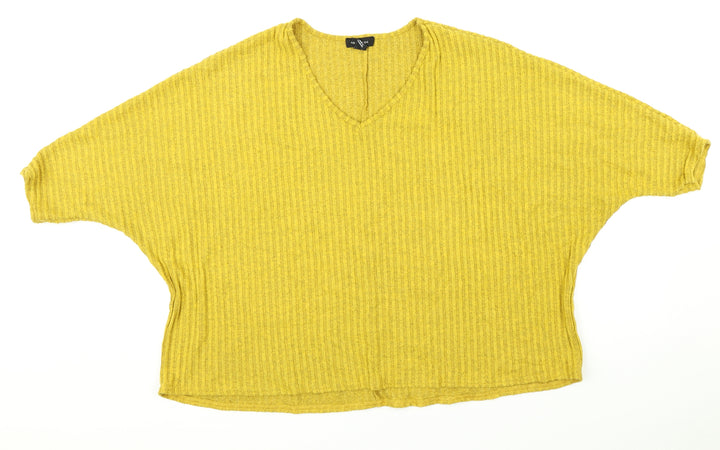 new look  Womens Yellow   Pullover Jumper Size M