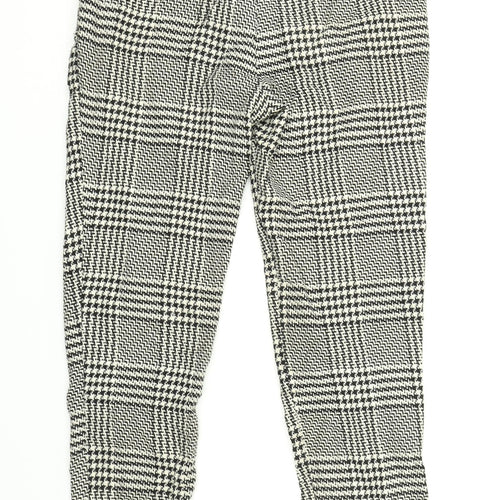 H&M Womens Multicoloured Check  Trousers  Size 10 L25 in