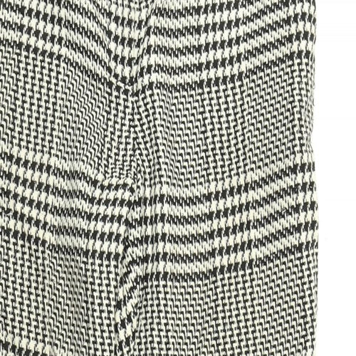 H&M Womens Multicoloured Check  Trousers  Size 10 L25 in