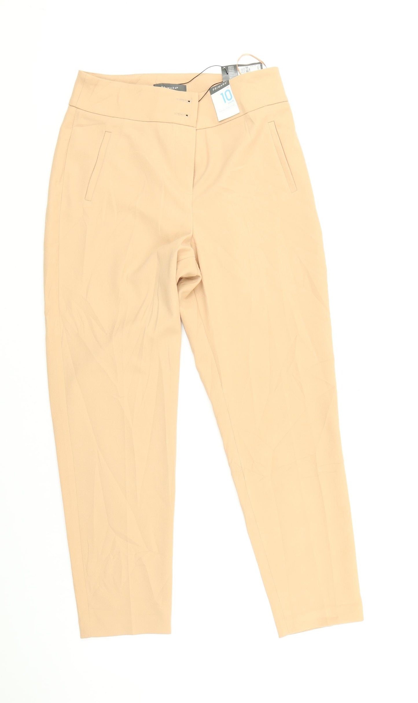 Primark Womens Beige   Trousers  Size 10 L27 in