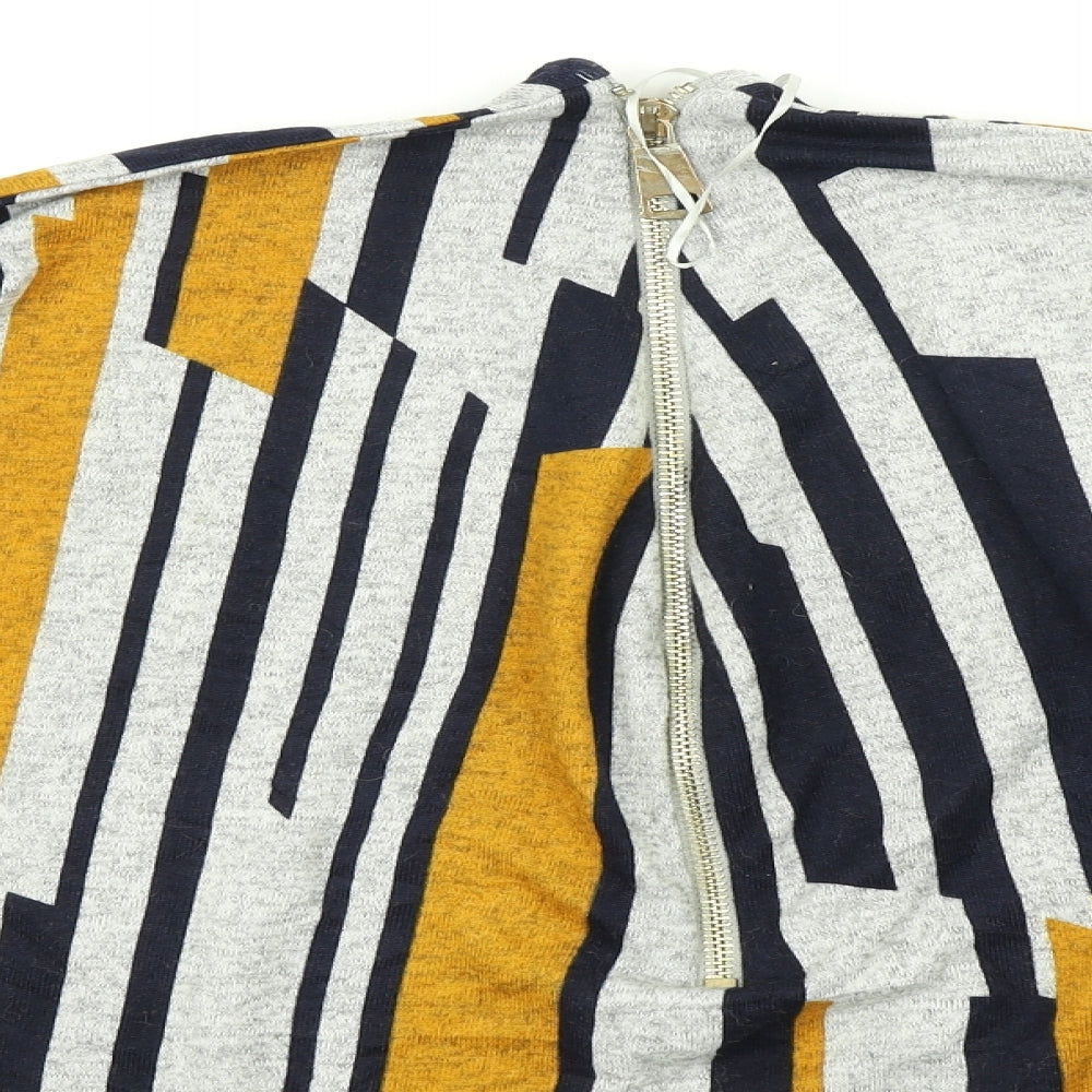 Apricot Womens Multicoloured Striped  Basic T-Shirt Size 12