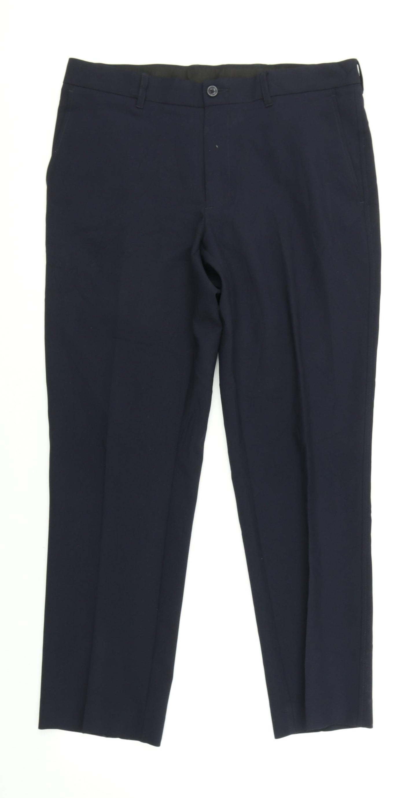 Marks and spencers Mens Black   Trousers  Size 32 in L29 in