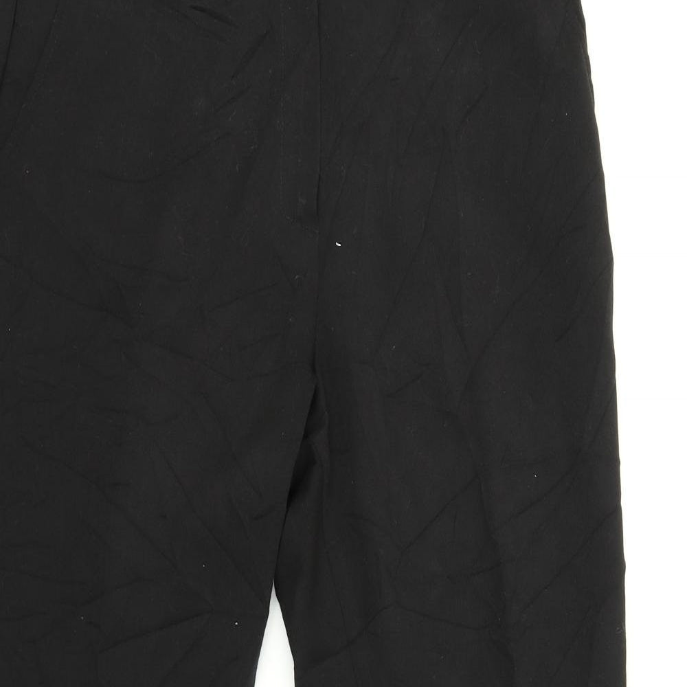 M&S Womens Black   Trousers  Size 12 L26 in