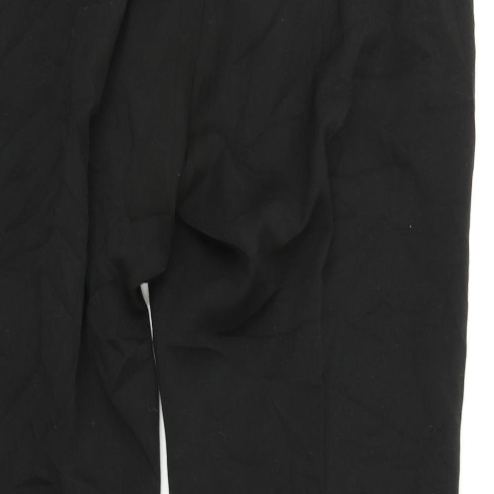 M&S Womens Black   Trousers  Size 12 L26 in