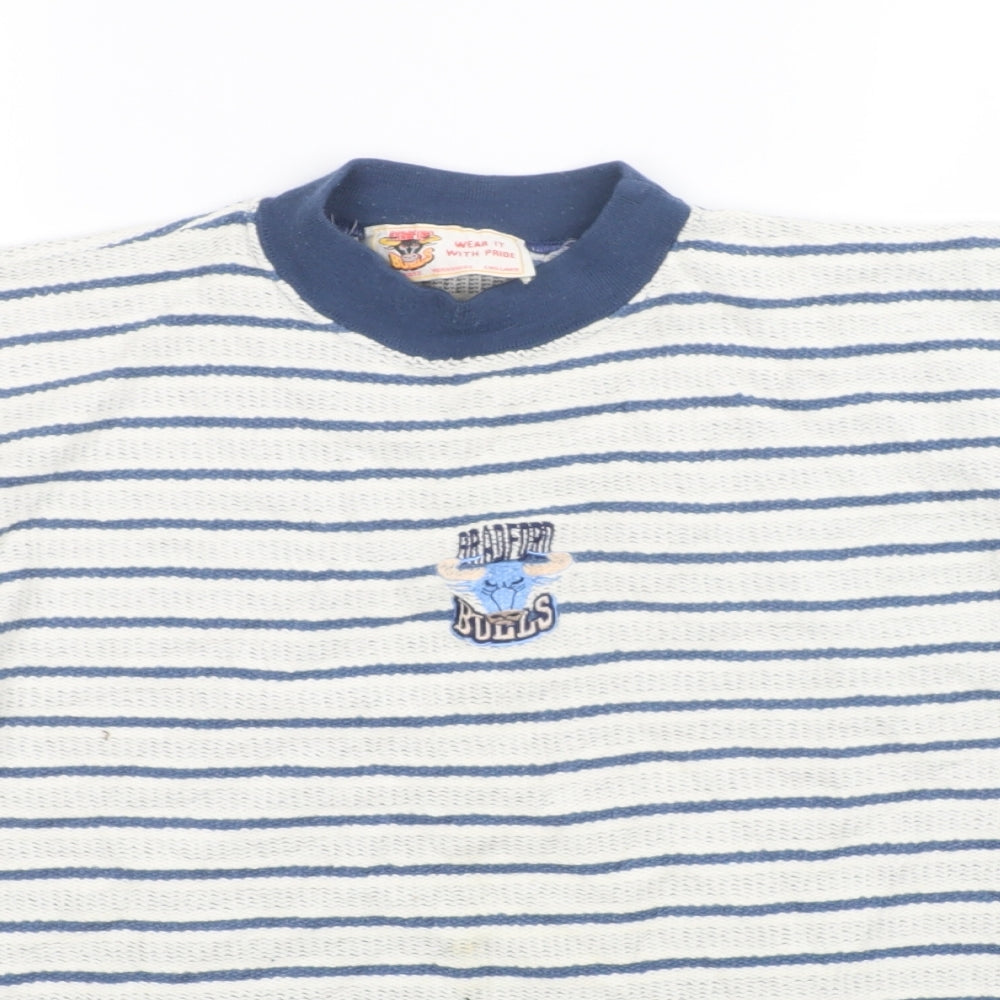 Bradford Bulls Mens Multicoloured Striped  Pullover Jumper Size S