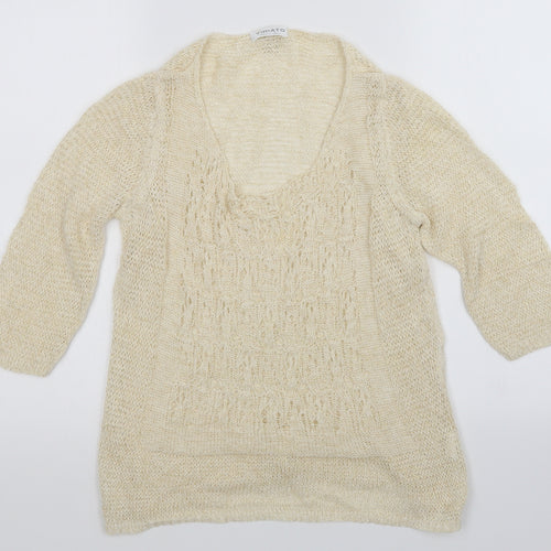 viriato Womens Beige   Pullover Jumper Size 14