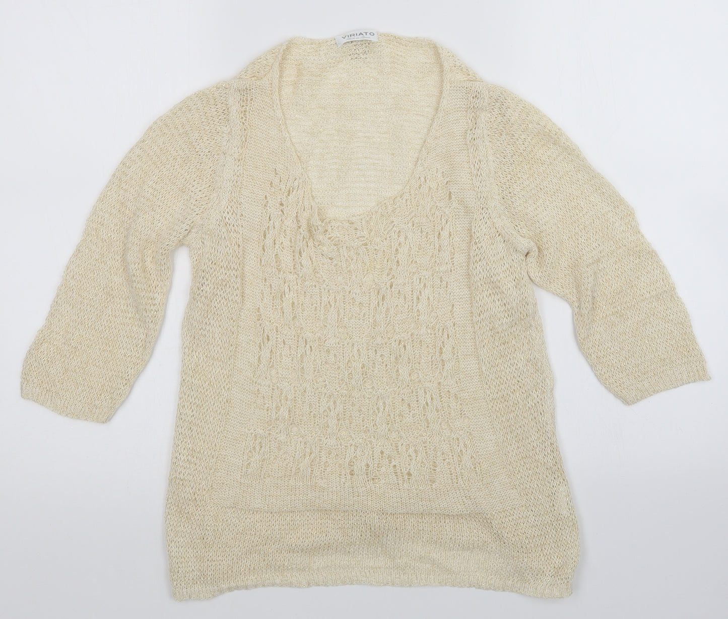 viriato Womens Beige   Pullover Jumper Size 14
