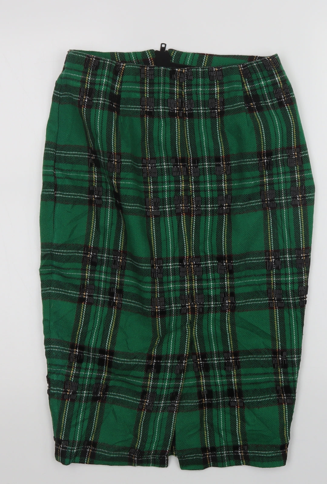ASOS Womens Multicoloured Plaid  Straight & Pencil Skirt Size 8