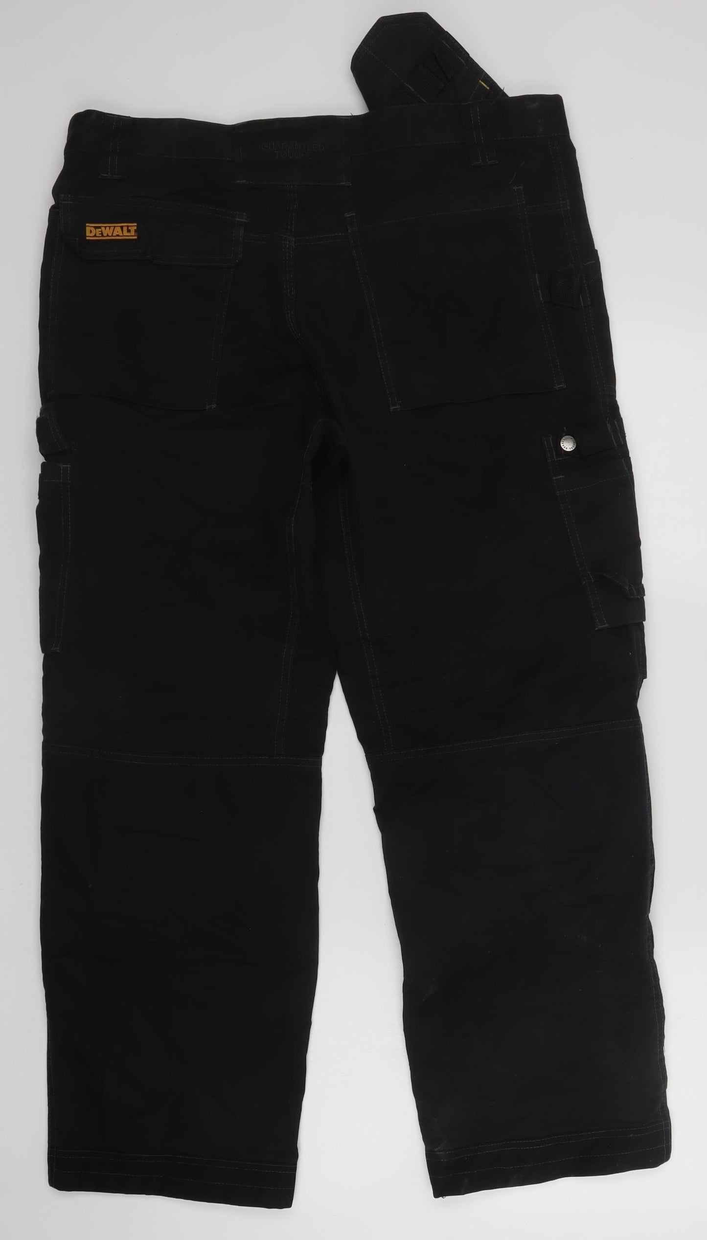 DEWALT Mens Black   Cargo Trousers Size 36 in L31 in - work trousers