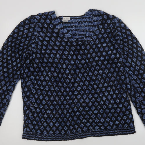 MONA Womens Multicoloured Check  Pullover Jumper Size 16