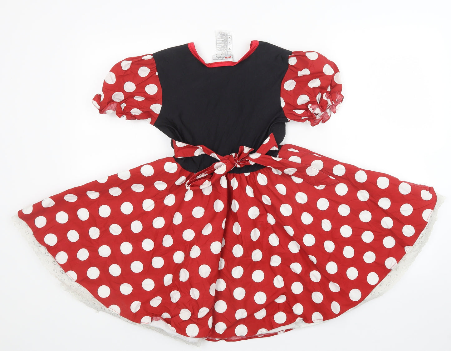 Disney Girls Multicoloured Polka Dot  A-Line  Size M