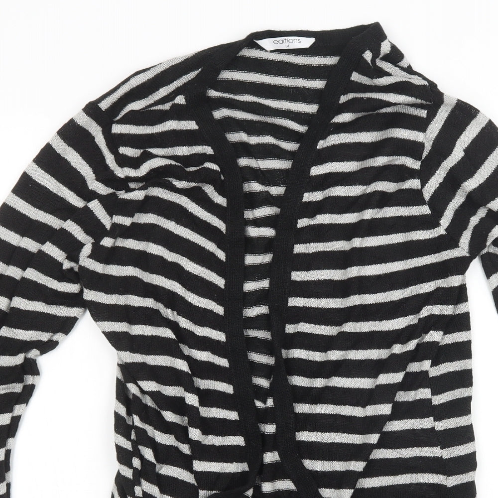 editions Womens Multicoloured Striped  Cardigan Jumper Size 14