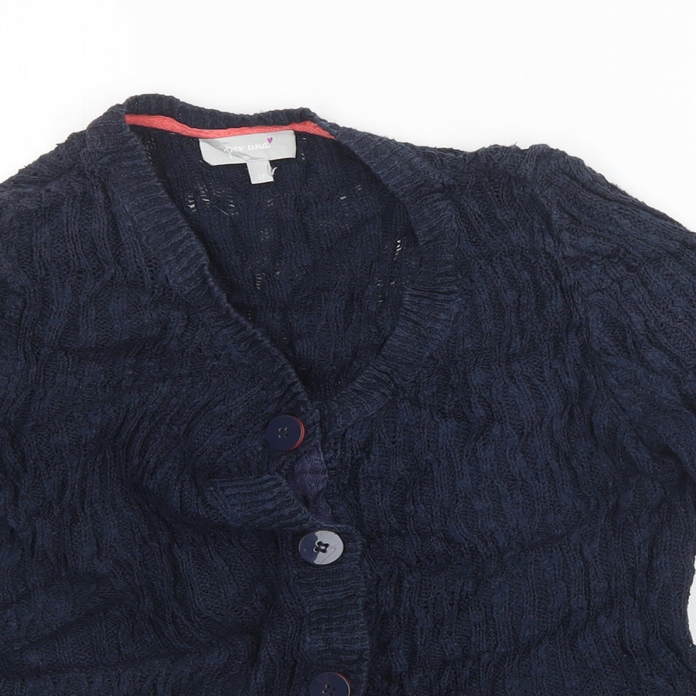 Per Una Womens Blue   Cardigan Jumper Size 12