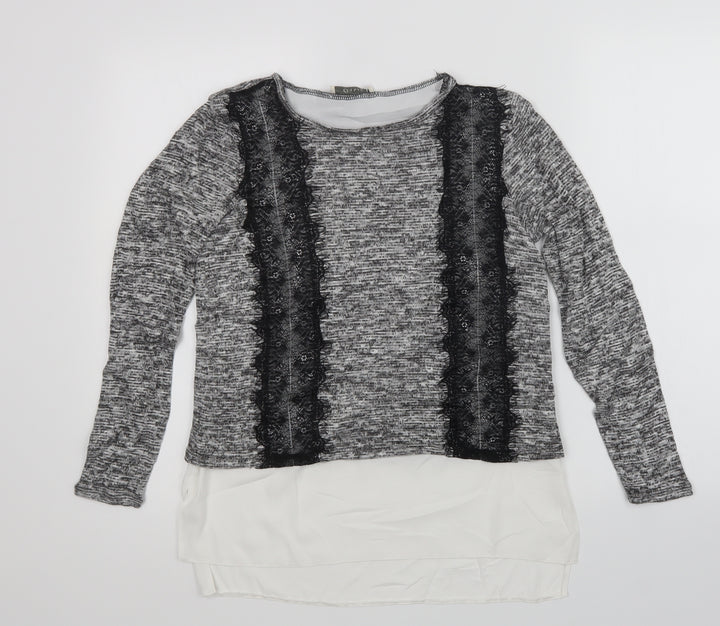 Oasis Womens Multicoloured Pullover Jumper Size XS