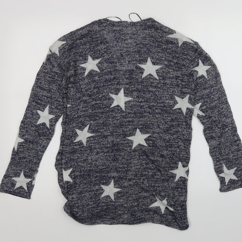 H&M Girls Blue   Cardigan Jumper Size 14 Years