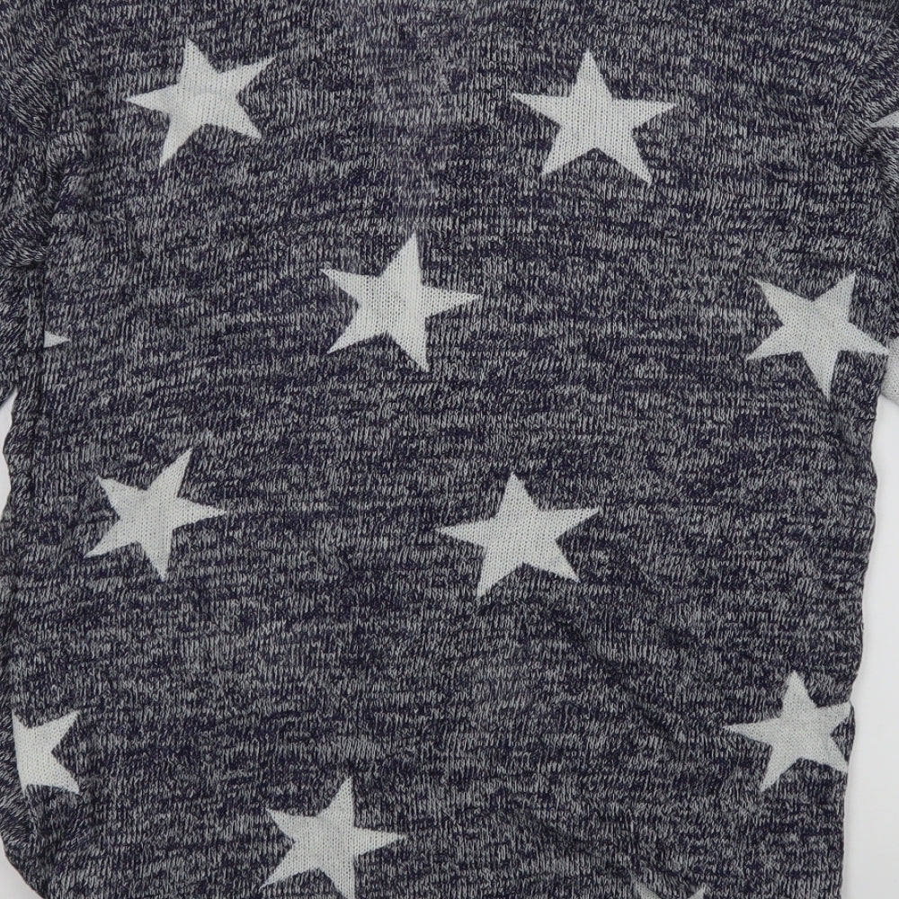 H&M Girls Blue   Cardigan Jumper Size 14 Years