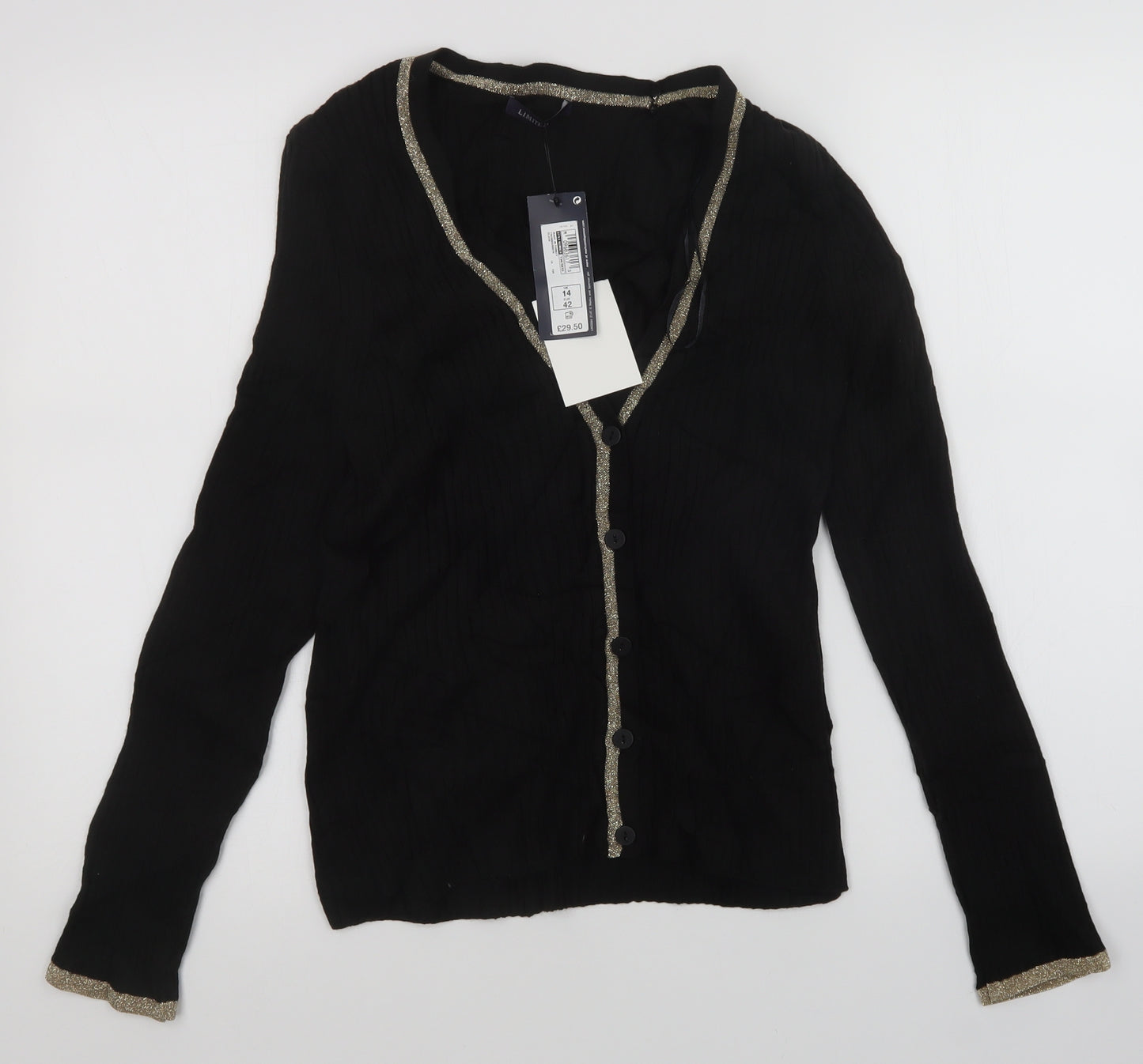 LIMITED EDITION  Womens Black   Cardigan Jumper Size 14