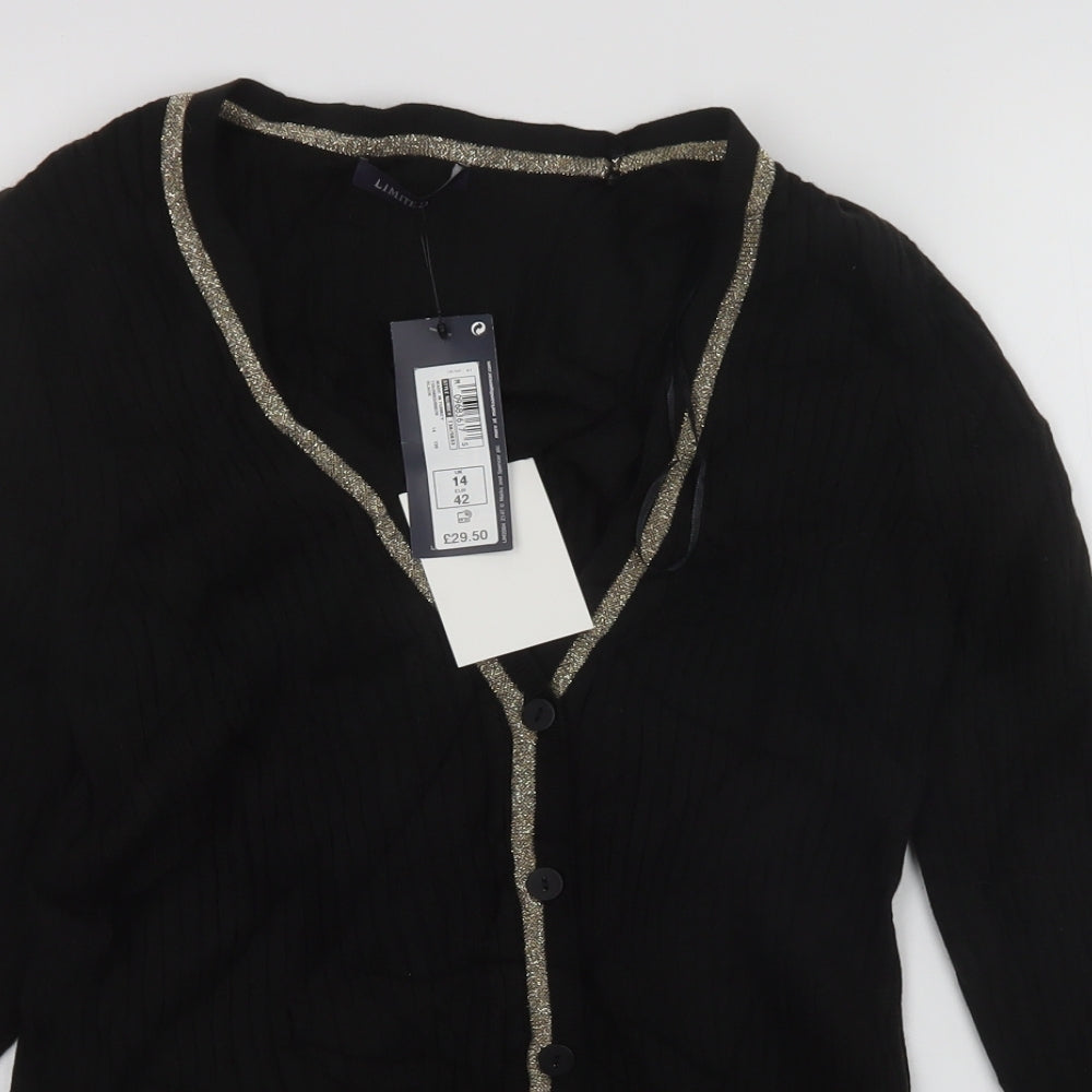 LIMITED EDITION  Womens Black   Cardigan Jumper Size 14