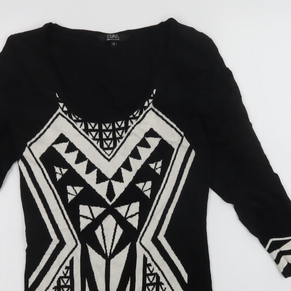 Star Womens Black   Jumper Dress  Size 12