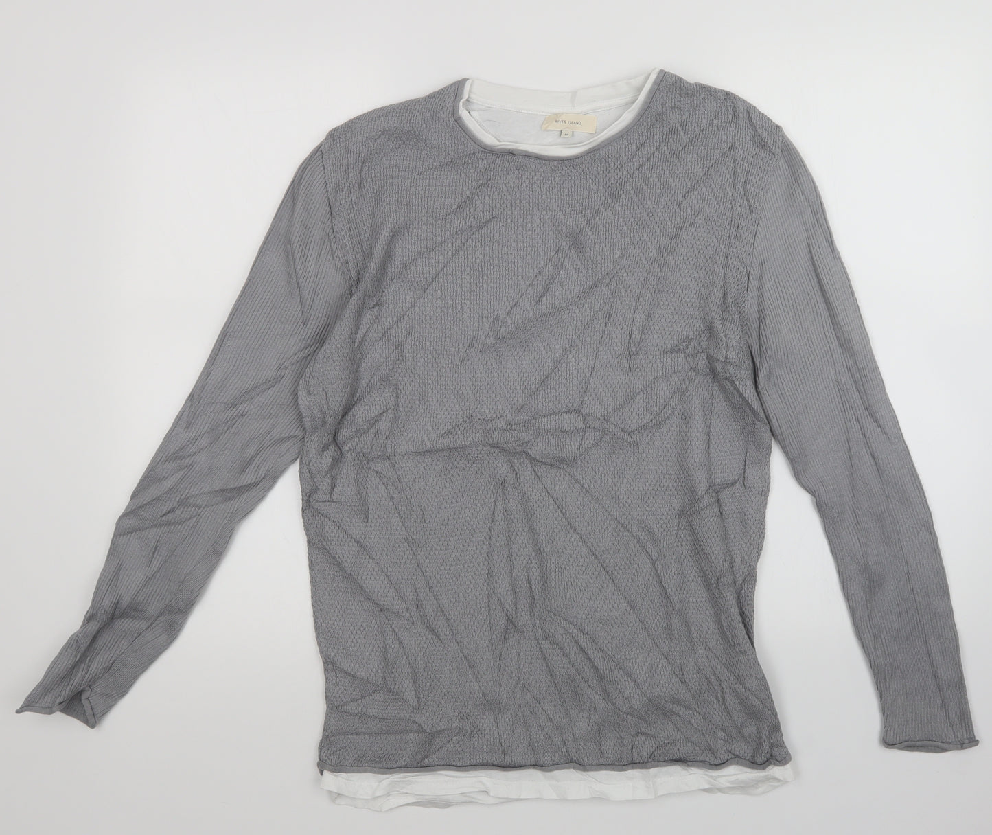 River Island Womens Grey   Pullover Jumper Size M