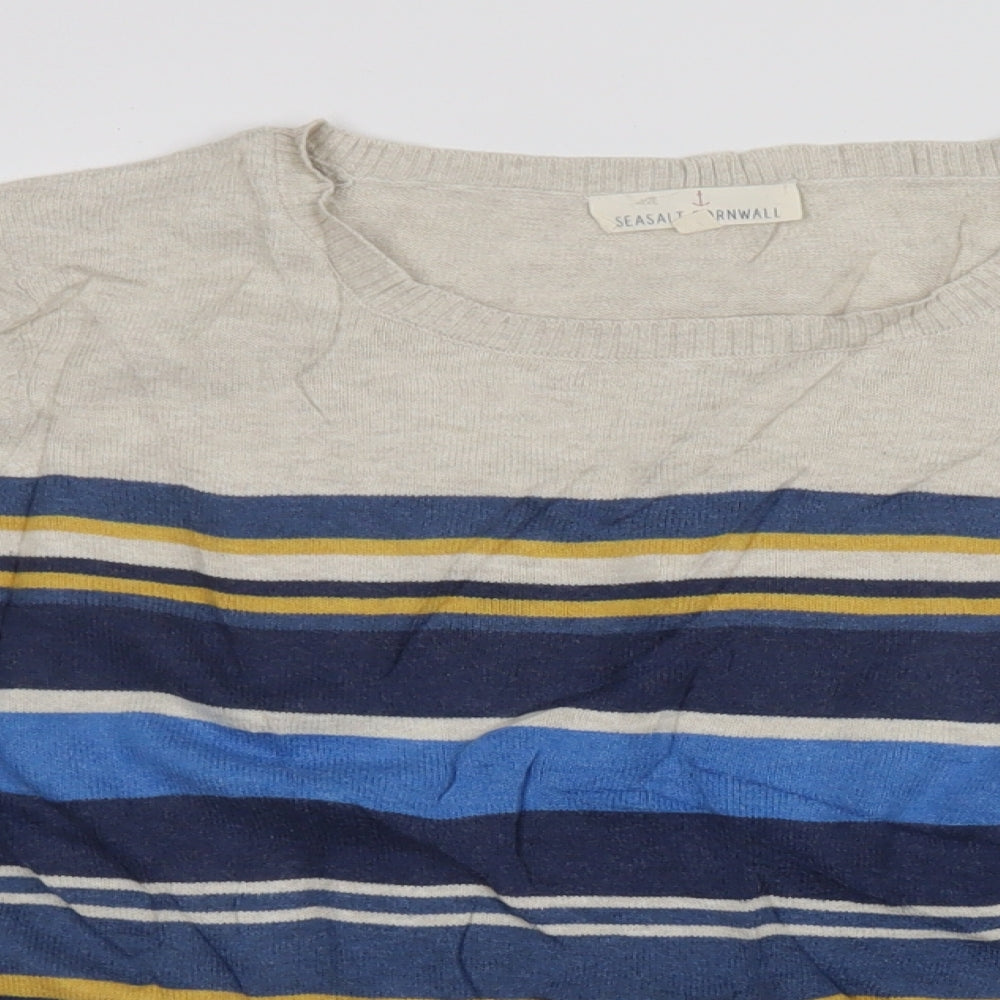 seasalt cornwall Womens Multicoloured Striped  Pullover Jumper Size 14