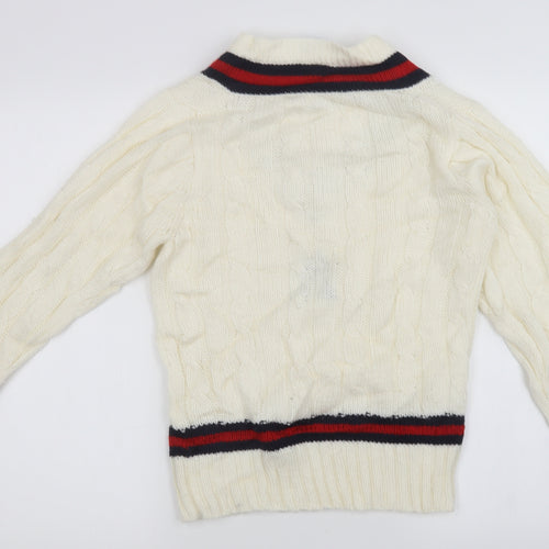 falcon sportwear  Boys White   Pullover Jumper