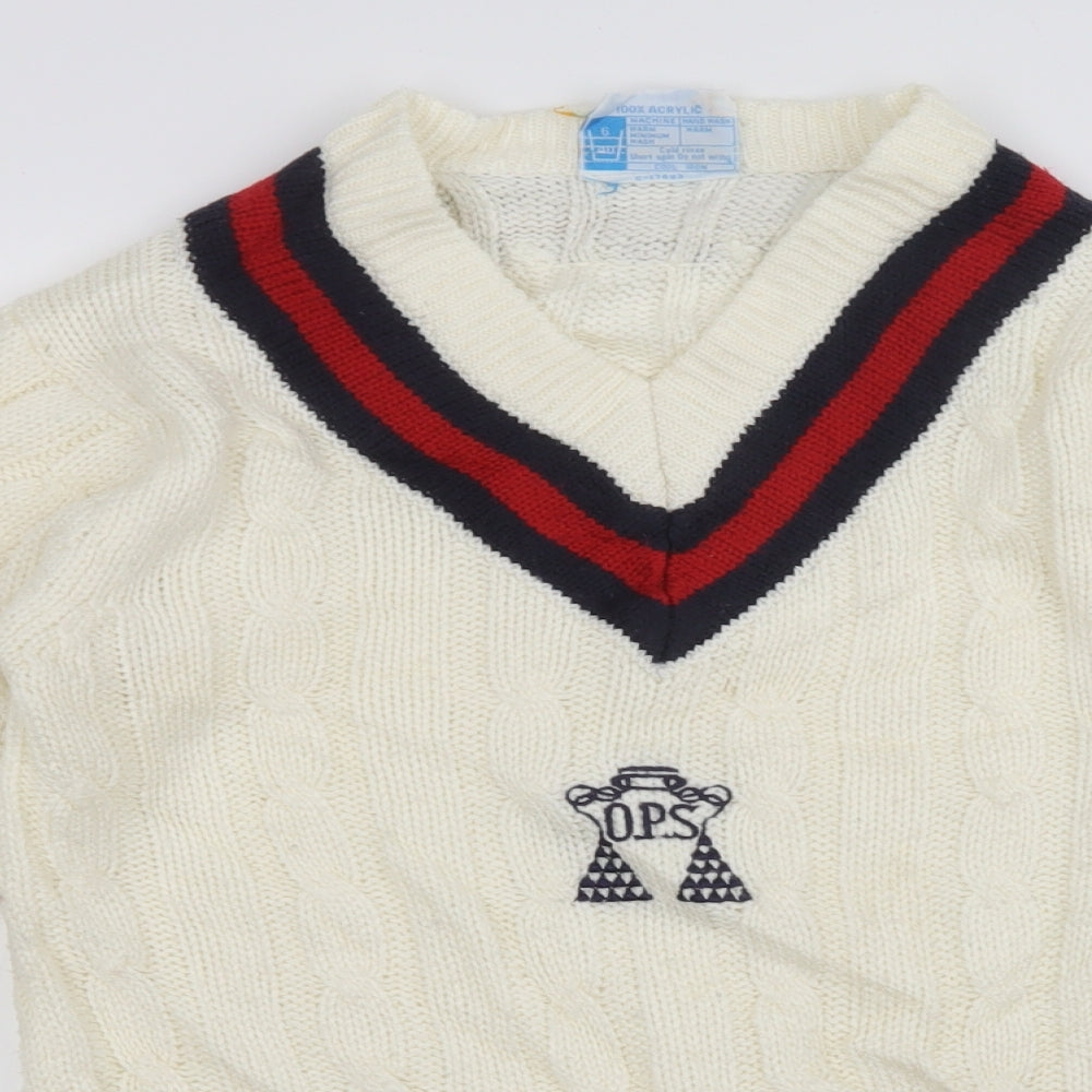 falcon sportwear  Boys White   Pullover Jumper
