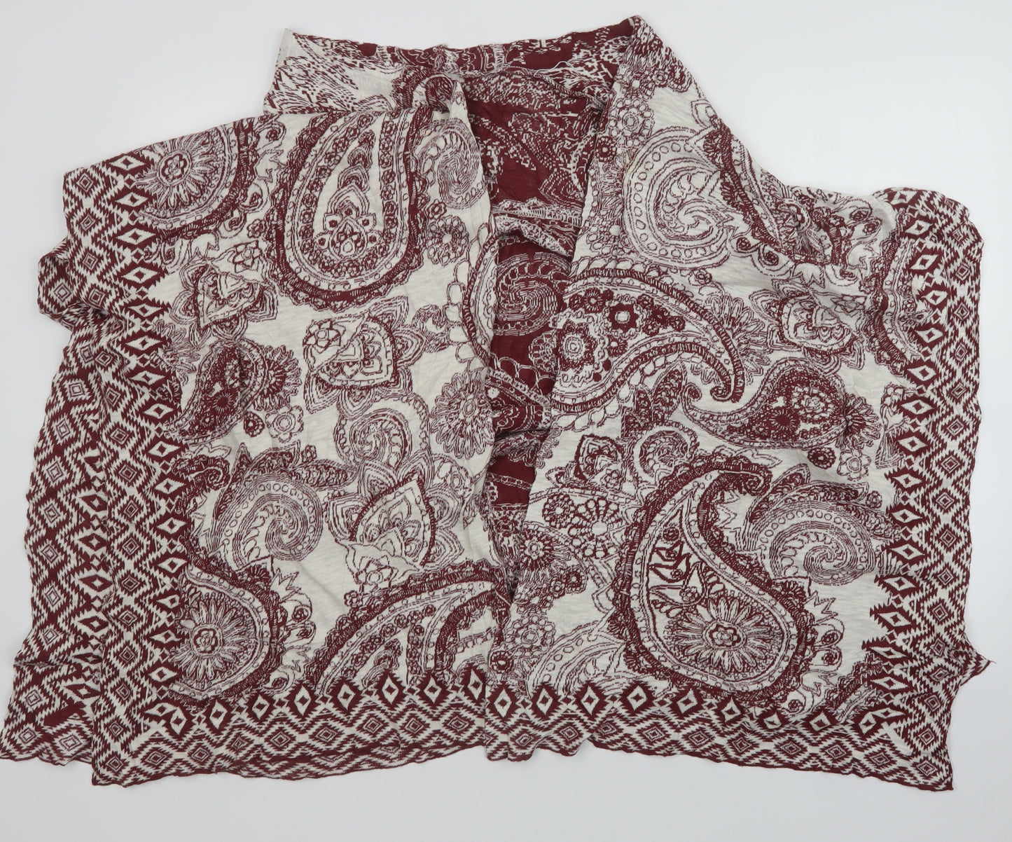 TU Womens Multicoloured Paisley  Wrap Jumper Size M