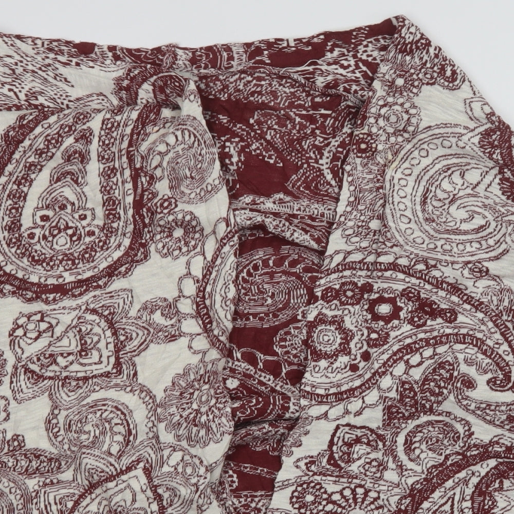 TU Womens Multicoloured Paisley  Wrap Jumper Size M