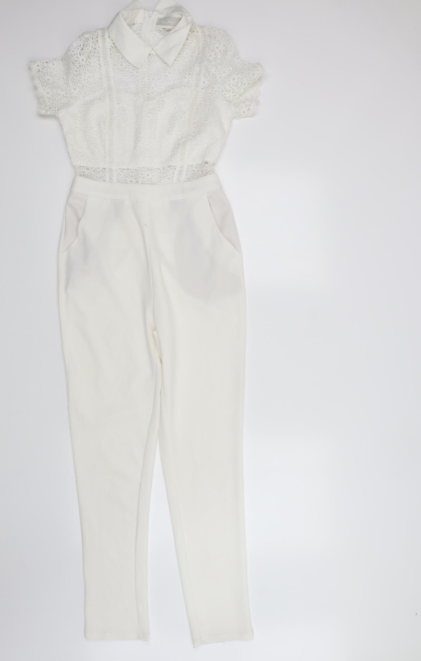 lucy wang Womens White   Jumpsuit One-Piece Size S L27 in