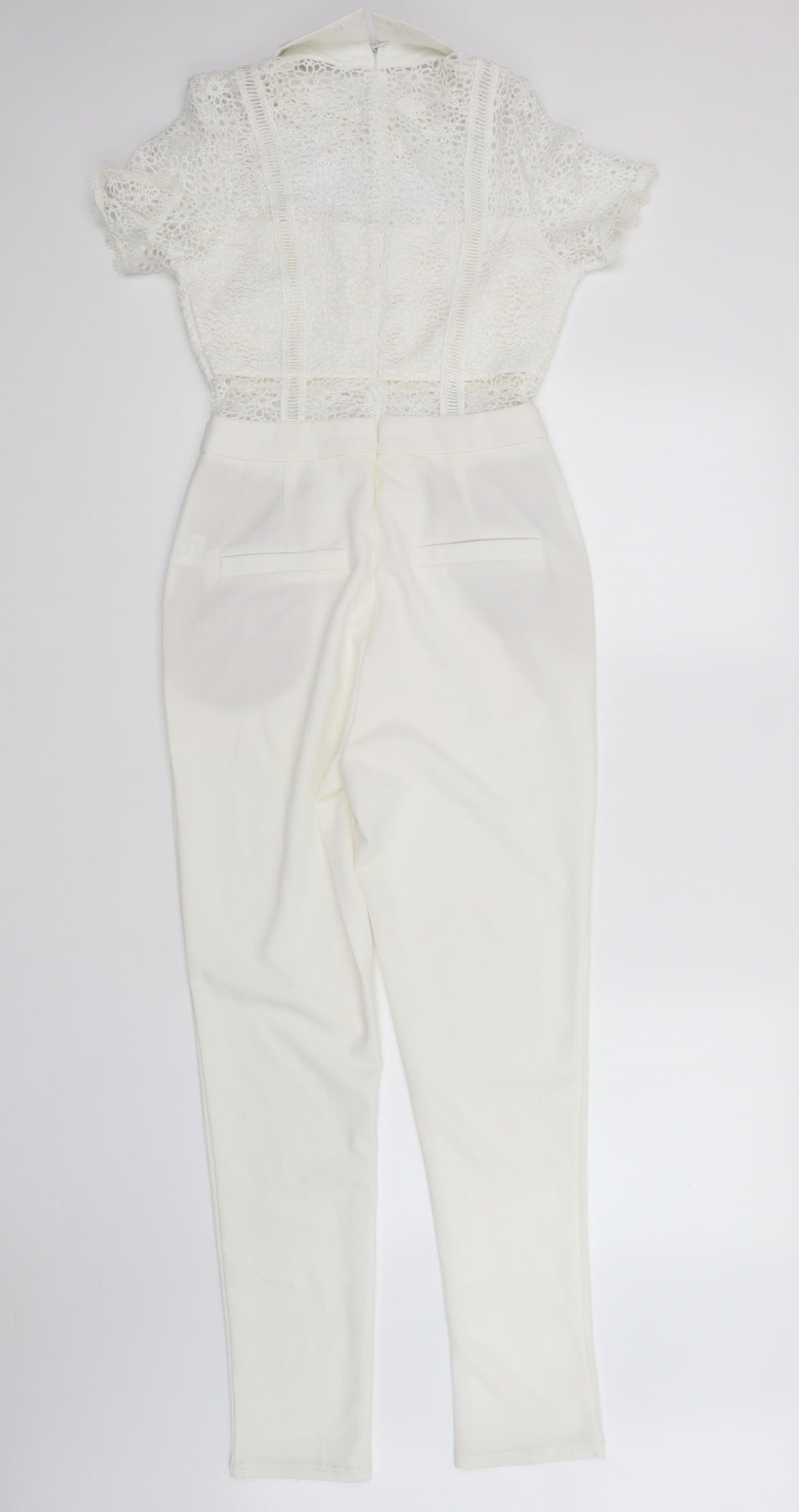 lucy wang Womens White   Jumpsuit One-Piece Size S L27 in